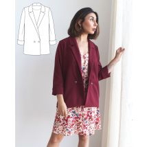 Patron Veste Tailleur - Rachel- Taille 34 À 48 - Majam