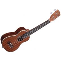 Gloss Mahogany Long Neck Soprano + Housse Kala