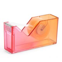 Dévidoir De Ruban Adhésif - Orange Semi-transparent - Rechargeable - Bureau - Miquelrius - Agipa