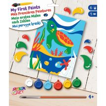 Tableau Peinture Au Numéro Pour Enfant Tomy La Tortue - Oz International