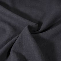 Tissu 100% Lin Uni Bleu Marine - Au Mètre - Craftine