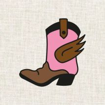 Kit Broderie - Bottes Cow-girl - Fukuri