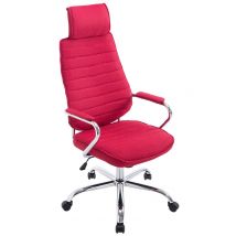 Chaise De Bureau Tissu Rako Rouge - Ovegna