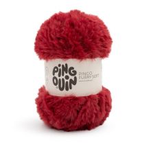 Pelote Fausse Fourrure Pingo Furry Soft - 100gr - Pingouin Rouge