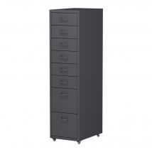 Caisson De Bureau Armoire Meuble De Rangement À Roulettes Avec 8 Tiroirs - Helloshop26 Le Choix, Autrement !