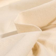 Tissu Coton Uni Beige Décrué - Au Mètre - Craftine