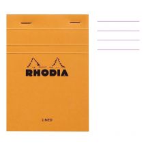 Bloc Notes - A6 - 10,5x14,8 Cm - Lignes - 80 Feuilles - Rhodia