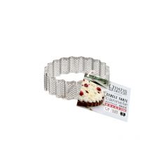 Cercle À Tarte Cannelé Perforé Inox H 2,5 Cm Ø 8 Cm - Patisdecor
