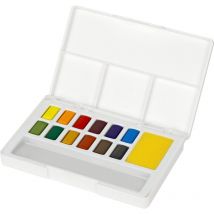Peinture Aquarelle - 12 Demi-godets - Faber Castell - Créative Studio