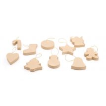 Formes Assorties De Noel En Papier Mâché (x10) - Graine Creative