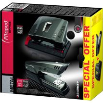 Coffret Perforateur Et Agrafeuse - Métal - Maped Office