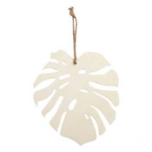 Feuille Monstera En Bois À Décorer - 20 X 19 Cm - Creotime