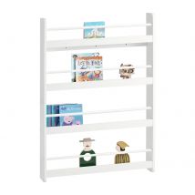 Sobuy Kmb08-w Bibliothèque Murale Étagère De Rangement Étagère À Livres Enfants - Sobuy