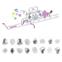 Coffret Diadèmes De Princesse À Customiser - Pierres Précieuses Blanches - Dtm