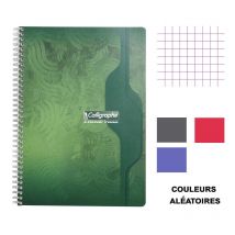 Cahier - A4 (21x29,7cm) - Petits Carreaux - 100 Pages - Couverture En Carton - À Spirale - Clairefontaine - Calligraphe