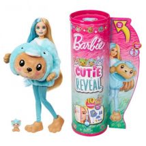 Poupée Barbie Cutie Reveal Ourson Dauphin 10 Surprises - Costume Peluche Animal - Mattel - Hrk25 - Barbie