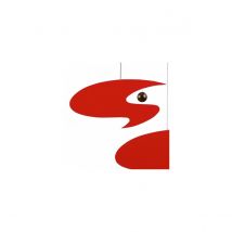 Mobile Flensted Stella Nova Rouge - Élégance Et Mouvement - Flensted Mobiles