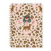 Carnet De Notes A5 À Spirale - Ecoute Ton Coeur - Hirondelles & Cie