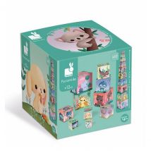Pyramide Carree Les Animaux Tous Mignons - Jura Toys