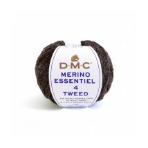 Pelote De Laine Merino Essentiel 4 Tweed - Dmc 901 Marron - Dmc