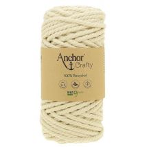 Corde De Coton Recyclé Macramé Anchor Crafty - 250gr - Anchor 105 Ecru (naturel)