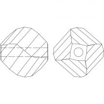 Swarovski Elements Perle Cristal Helix, Golden Shadow, 8 Mm, Boîte 6 Pces