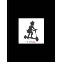 Die Petite Fille Sur Sa Trottinette - No Name