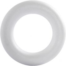 Anneau En Polystyrène - Blanc - 21,5 Cm - 1 Pce - CC Hobby