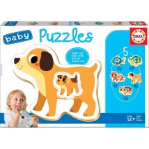 Puzzle - Animaux - Chien Chat Poisson - Enfant Dès 1 An - 5 Modèles - Educa - Educa Borras