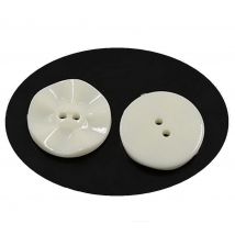 20 Boutons Acrylique Blanc Rond 20 Mm 2 Trous - Creation Couture Diy - La boutique de Karine