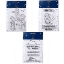 13 Tampons Transparents Le Petit Prince Etoiles + Renard + Boa Eléphant - Love in the moon