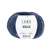 Pelote De Coton À Tricoter Et Crocheter Belle - Lang Yarns 25 Bleu - LangYarns
