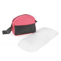 Sac À Langer Pour Poussettes De Poupées, Mélange Anthracite - Rose - Bayer Chic 2000