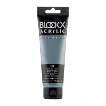 Peinture Acrylique - Acier - 167 - Blockx Artist - Qualité Beaux-arts - Tube 120ml - Color Block
