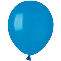 50 Ballons Bleu Mat Ø13cm - Annikids