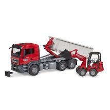 Camion Man Tgs Avec Benne Amovible Et Chargeur Schäffer - Bruder
