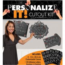 3 Décorations À Personnaliser Halloween - Amscan