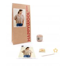 Kit Crochet Chemise William Beige 34/40 - Pingouin
