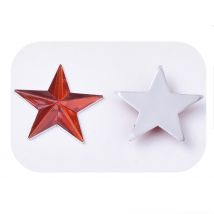 50 Perles Strass Cabochon Etoile Rouge 14 Mm Acrylique À Coller - Dos Argenté - Creation Diy - La boutique de Karine