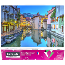 Diamond Painting Broderie Diamant Luminlife 70x50cm, 5d, Diamants Ronds - Annecy
