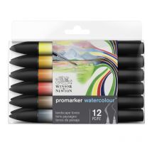 Lot De 12 Feutres Promarker Watercolour Tons Floraux Winsor Et Newton - Winsor & Newton