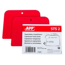 Spatules - Plastique - 2 Pièces - 12x11x9cm - Pour Appliquer Mastic - App - Autocult