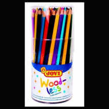 Crayons De Couleurs - Sans Bois - 84 Couleurs Vives - Mine Résistante - Jovi