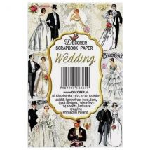 24 Mini Papiers Fantaisis Image 7 X 10,8 Cm Decorer Wedding - Decorer