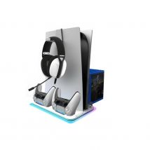 Base De Charge Multifonctions Cyber A01 Rgb Pour Ps5 Et Ps5 Slim - Akuma Gaming