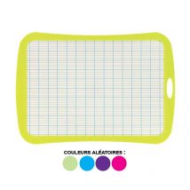 Ardoise - Blanche - 2 Faces - 28x19cm - Effaçable - Couleurs Aléatoires - Scolaire - Wonday