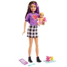 Poupée Barbie Baby-sitter Avec Bébé - Mattel