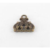 Breloque Pendentif Diviseur Orné 14mm Bronze (10 Pièces) - Megacrea DIY