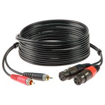 Câble Bretelle Adaptateur Xlr Femelle / Rca Mâle 1m Klotz Klotz