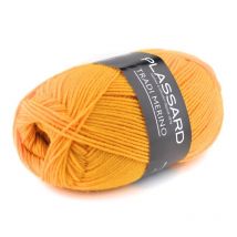 Laine Pull Tradi-merino Plassard 43 Jaune Moutarde